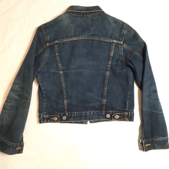 Denim Jean Cotton Long Sleeve 90's Grunge Jacket Top Vintage EUC Medium - Picture 13 of 13